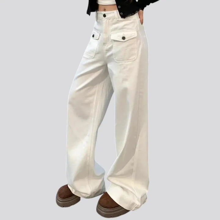 High fashion women's denim pants