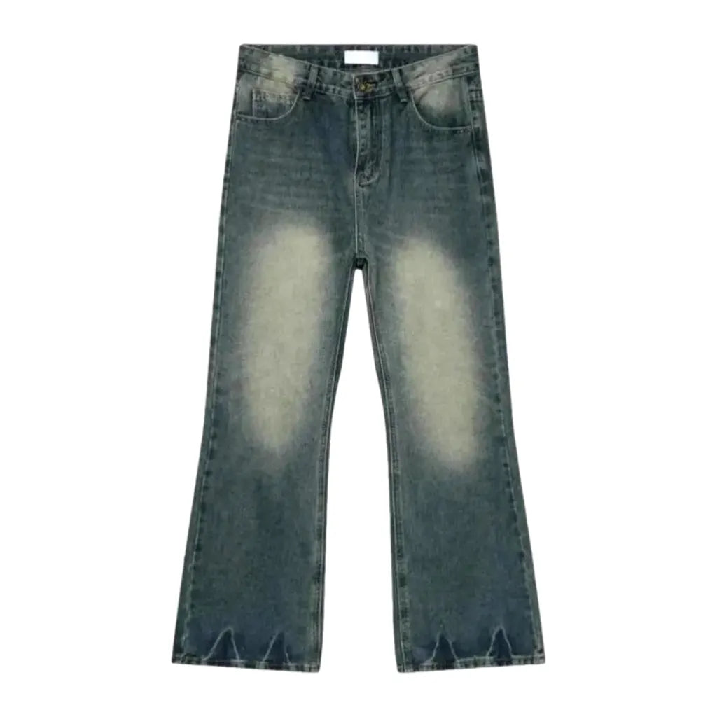 Casual Mid Rise Men's Jeans - Blue