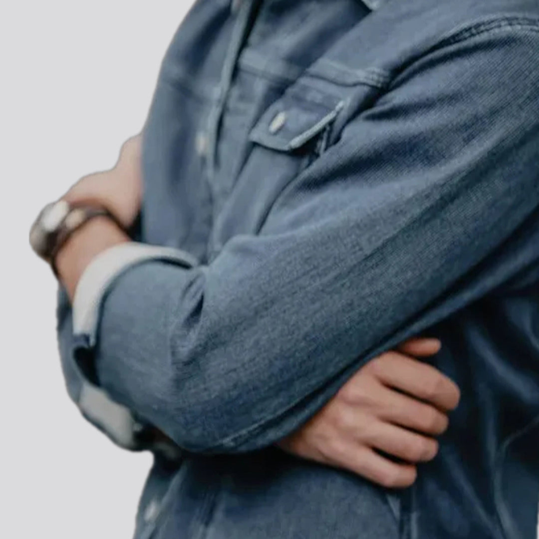 Casual street medium men's jeans jacket