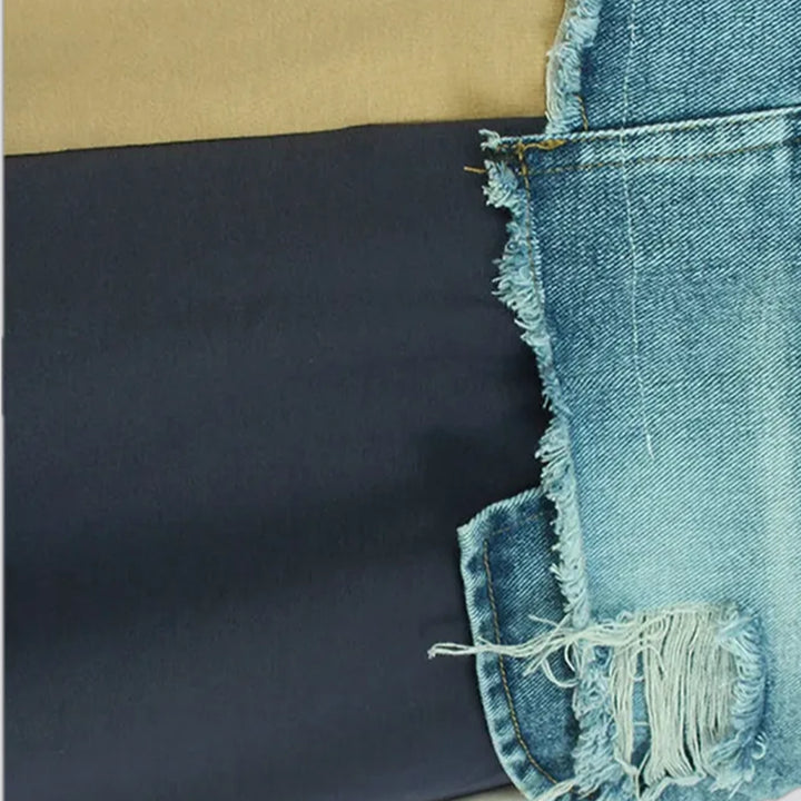 High waist jean skirt