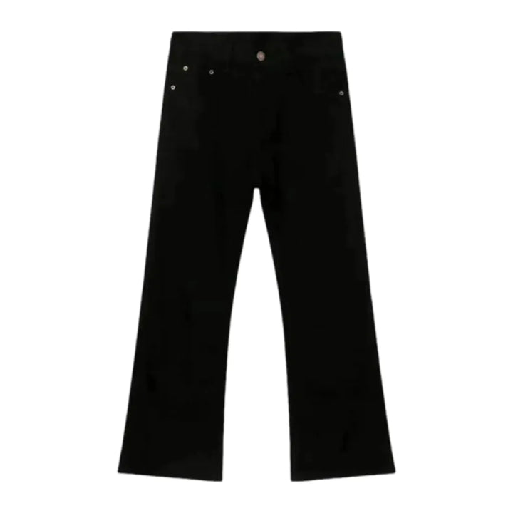 Fashion-forward Men's Denim - Black