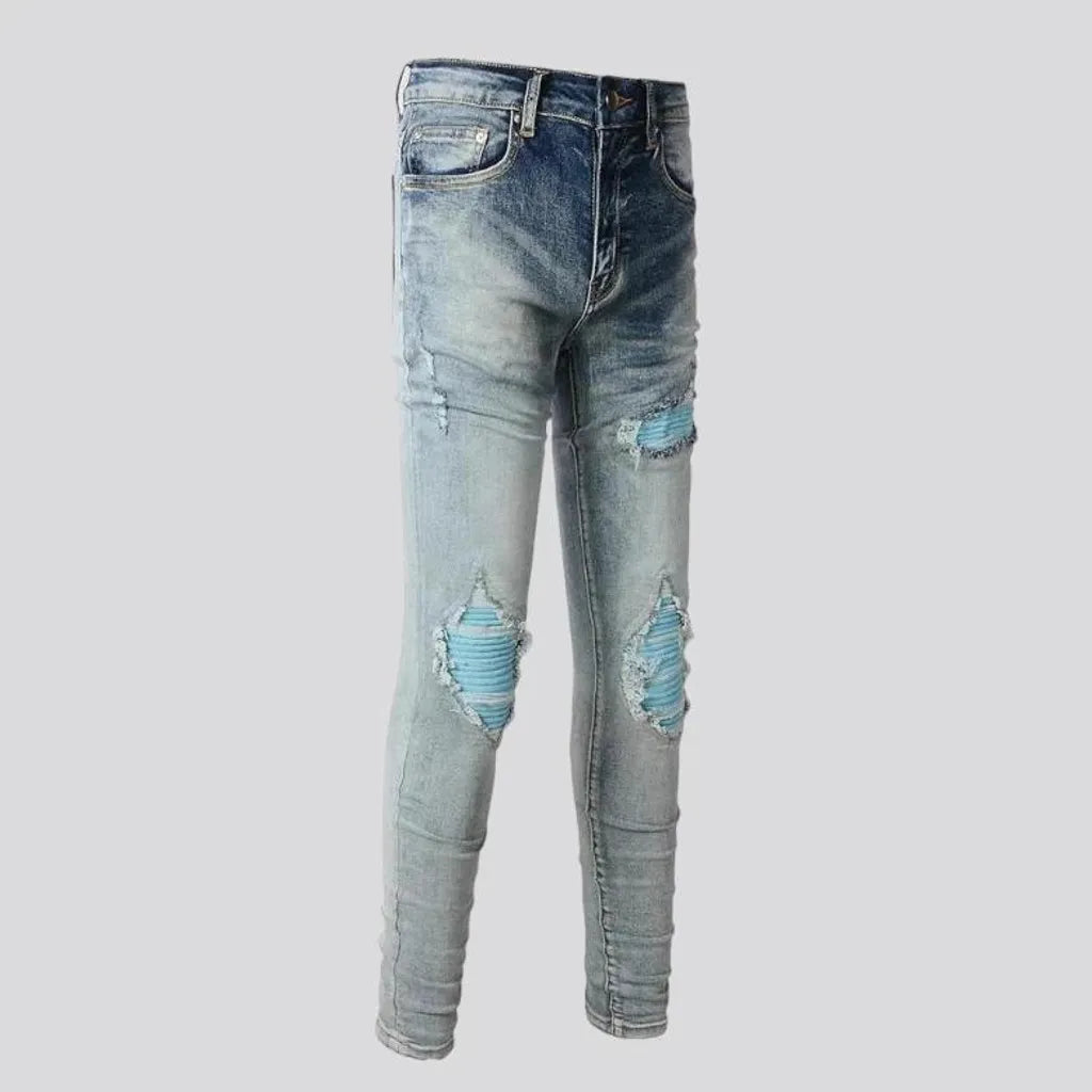 Grunge distressed jeans
 for men