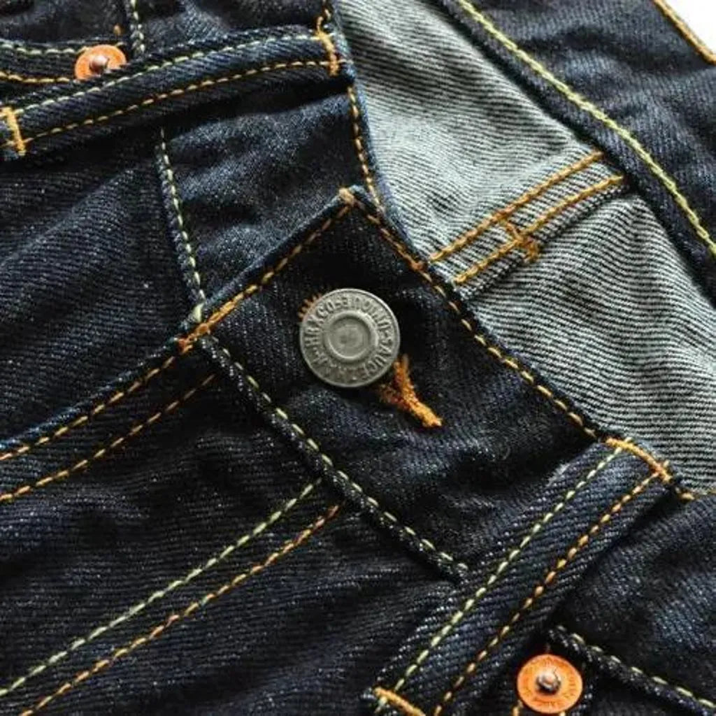 Casual men's denim shorts