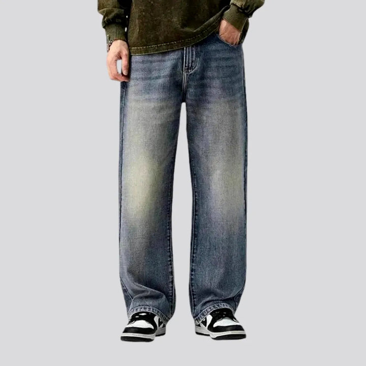 90s Style Whiskered Baggy Jeans for Men | Jeans4you.shop