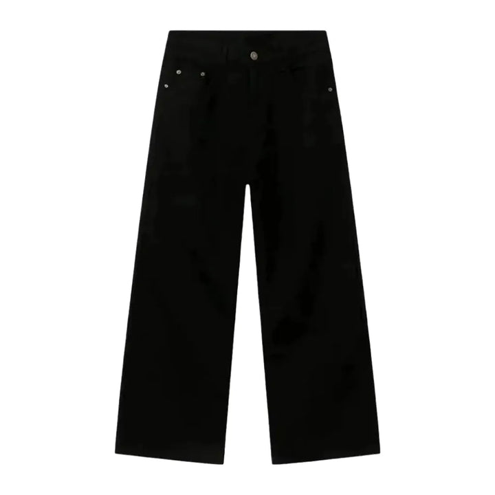 Colorful Street Style Men's Jeans - Black