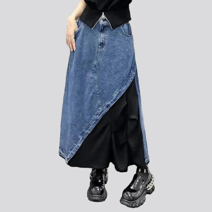 Asymmetric fashion jeans skirt
 for ladies | Jeans4you.shop