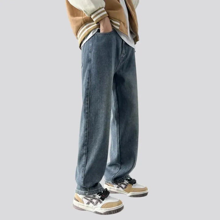 Casual retro warm men's jeans