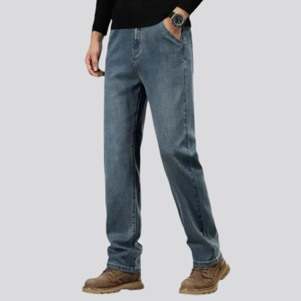 High-rise straight fit vintage men's jeans