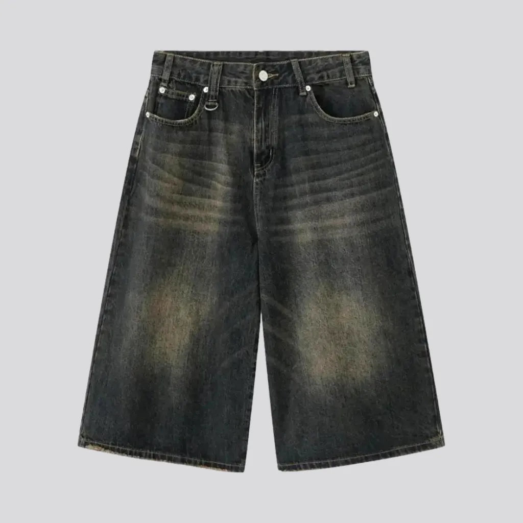 Baggy whiskered men's denim shorts | Jeans4you.shop