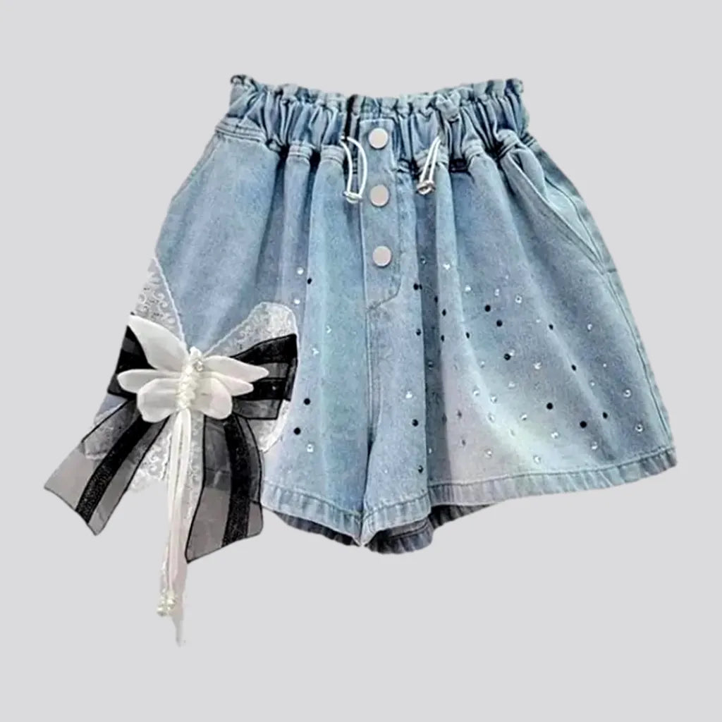 Embellished y2k women's jean shorts | Jeans4you.shop