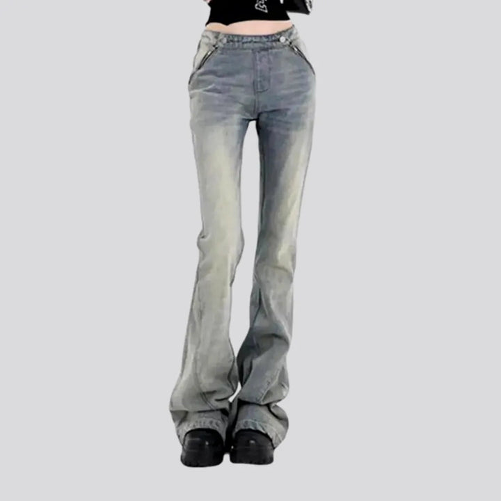 Floor-length bootcut jeans for ladies | Jeans4you.shop