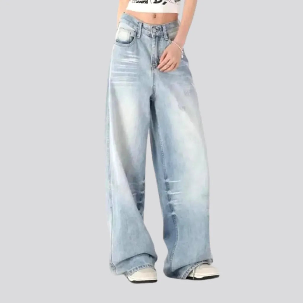 Floor-length women's grunge jeans | Jeans4you.shop