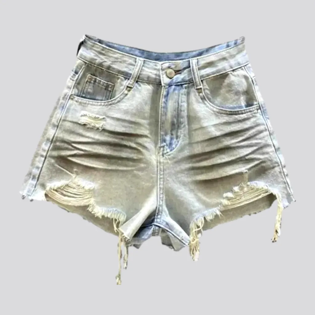 Frayed-hem grunge jean shorts
 for women | Jeans4you.shop