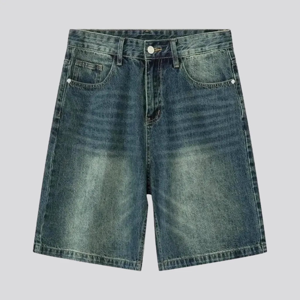 Sanded baggy jean shorts
 for men | Jeans4you.shop