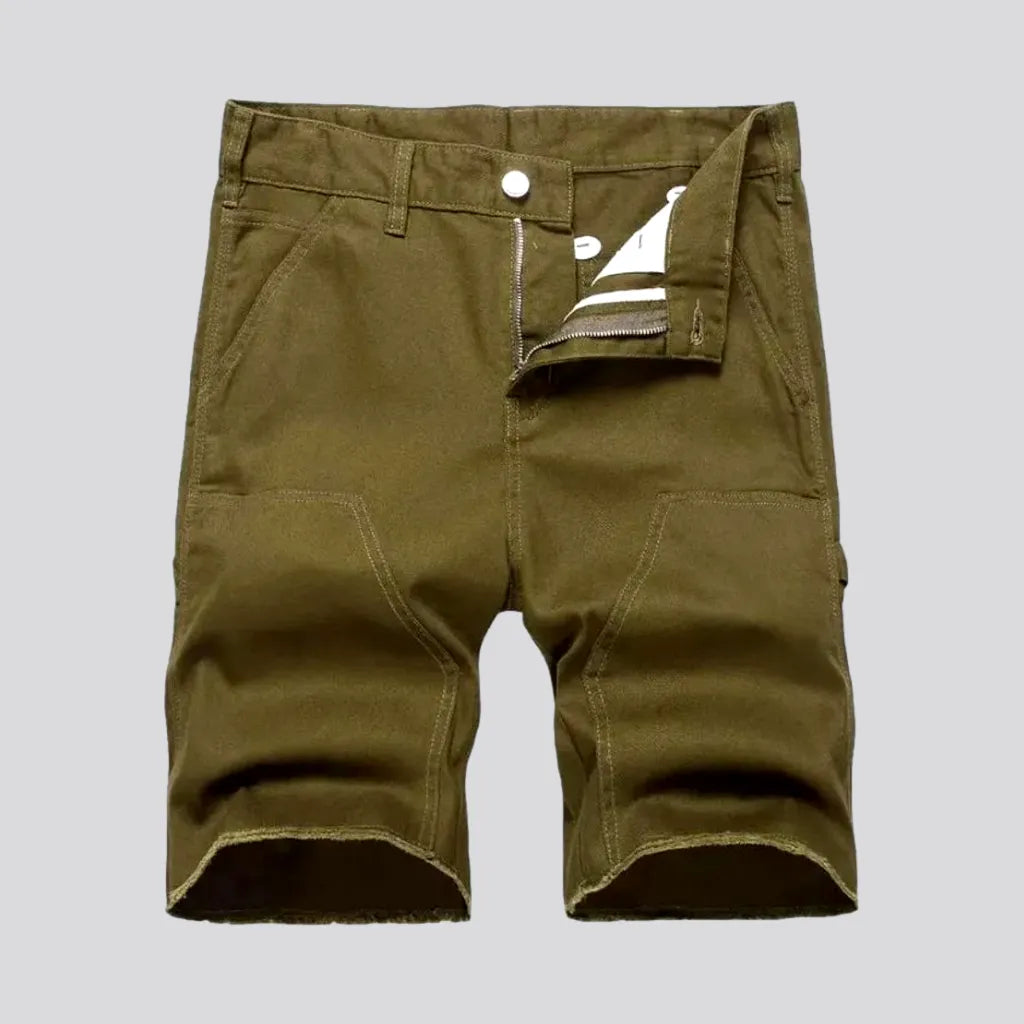Slim carpenter-loop denim shorts | Jeans4you.shop