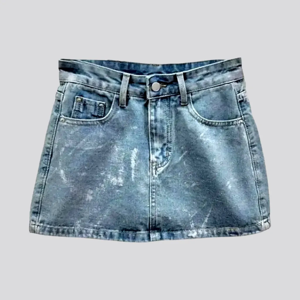 Vintage mini women's jean skort | Jeans4you.shop