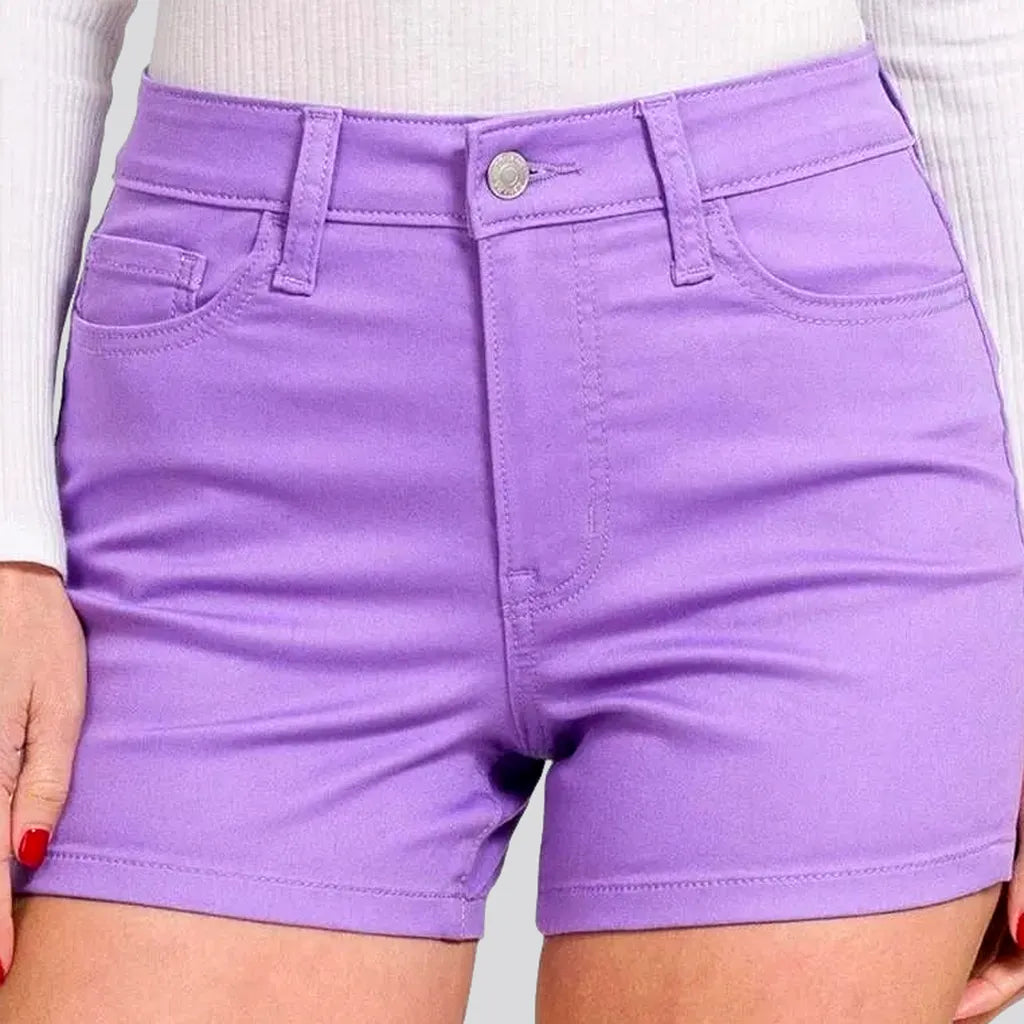 Y2k color jean shorts
 for ladies | Jeans4you.shop