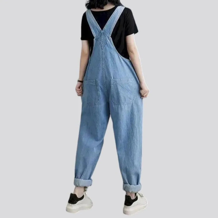 Baggy 90s women's denim jumpsuit