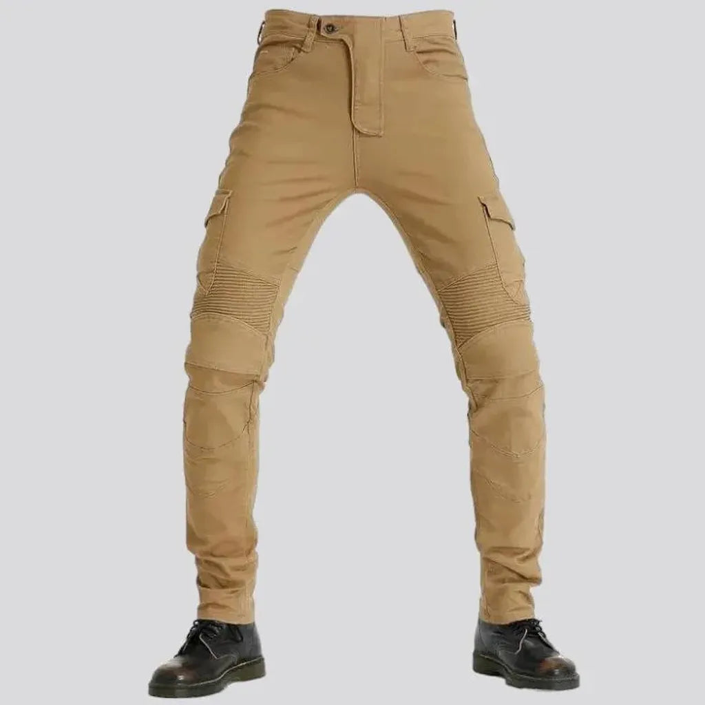 Slim biker men's jeans pants