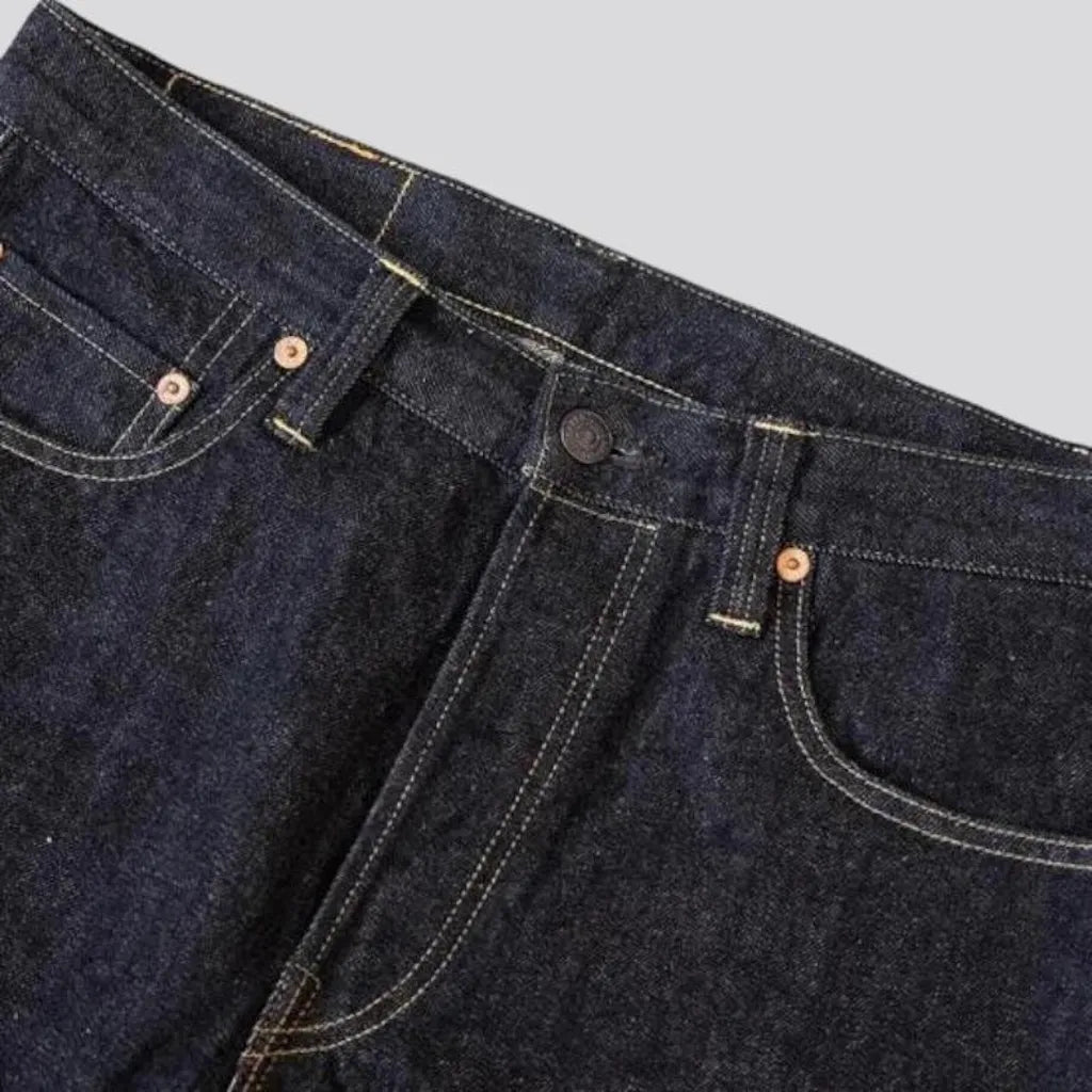 Heavyweight selvedge jeans
 for men