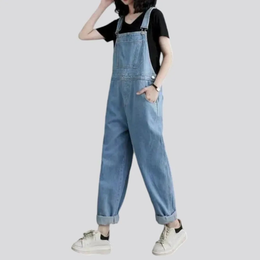 Baggy 90s women's denim jumpsuit