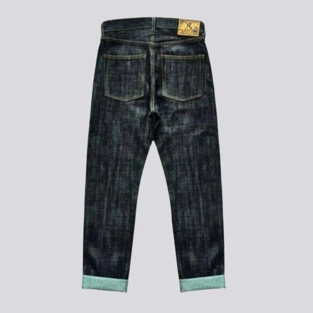 High-quality men's self-edge jeans