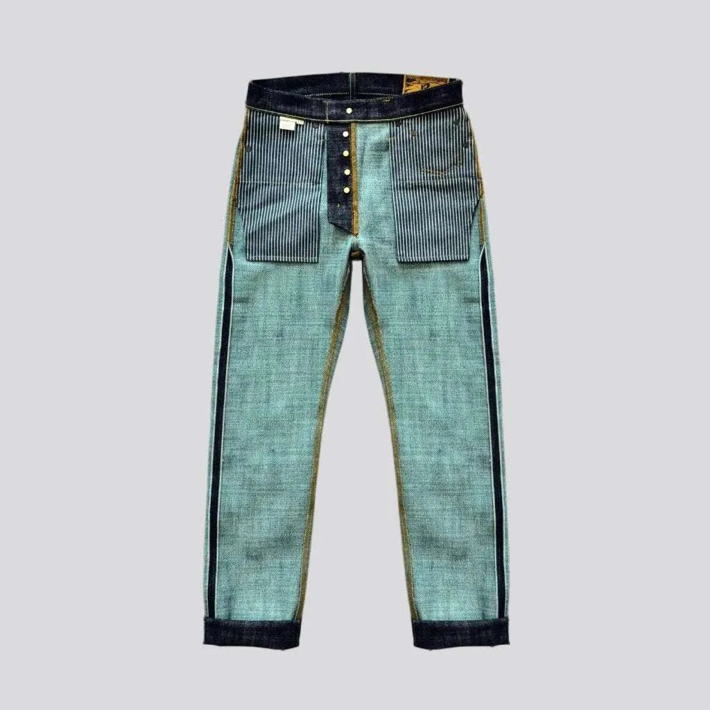 High-quality men's self-edge jeans