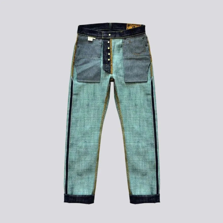 High-quality men's self-edge jeans