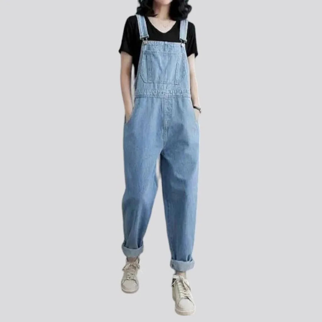 Jean women's comfortable baggy overall