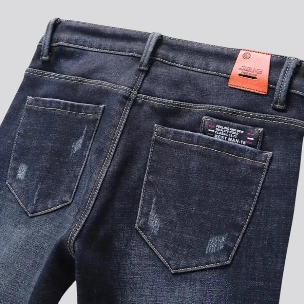 Stretchable slim-fit men's jeans