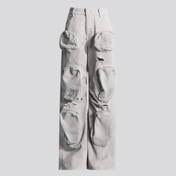 Street style baggy women's denim pants