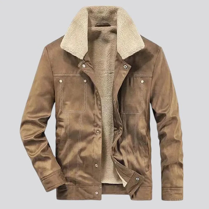 Stylish men's sherpa coat