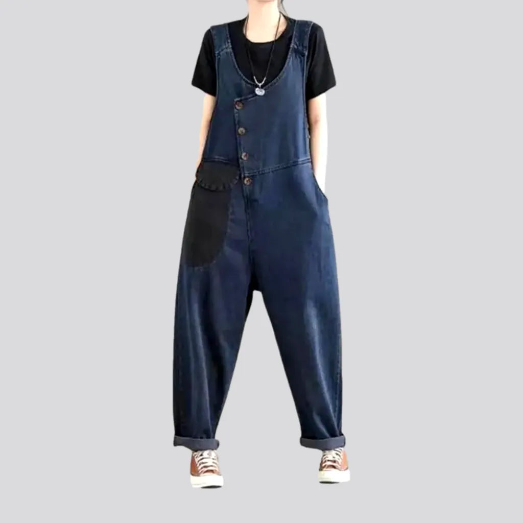 Baggy denim jumpsuit for women | Jeans4you.shop