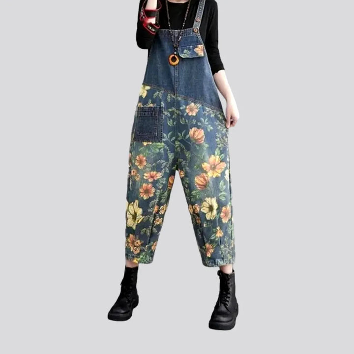 Baggy denim overall for women | Jeans4you.shop