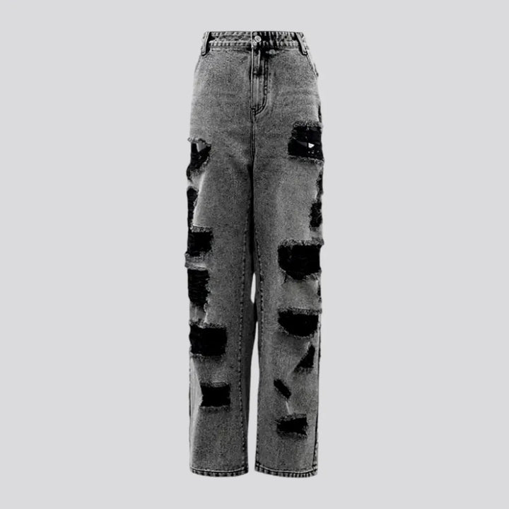 Baggy Fit Acid Wash Distressed Men's Jeans | Jeans4you.shop