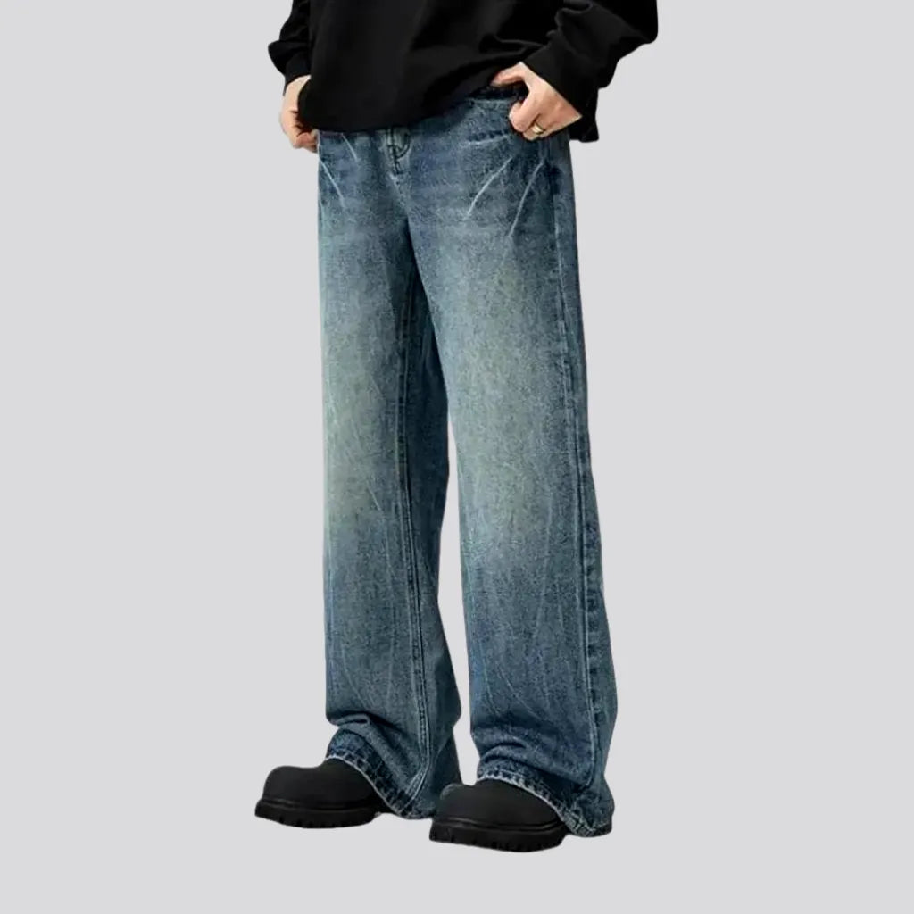 Baggy Fit Faded Design Men's Jeans | Jeans4you.shop