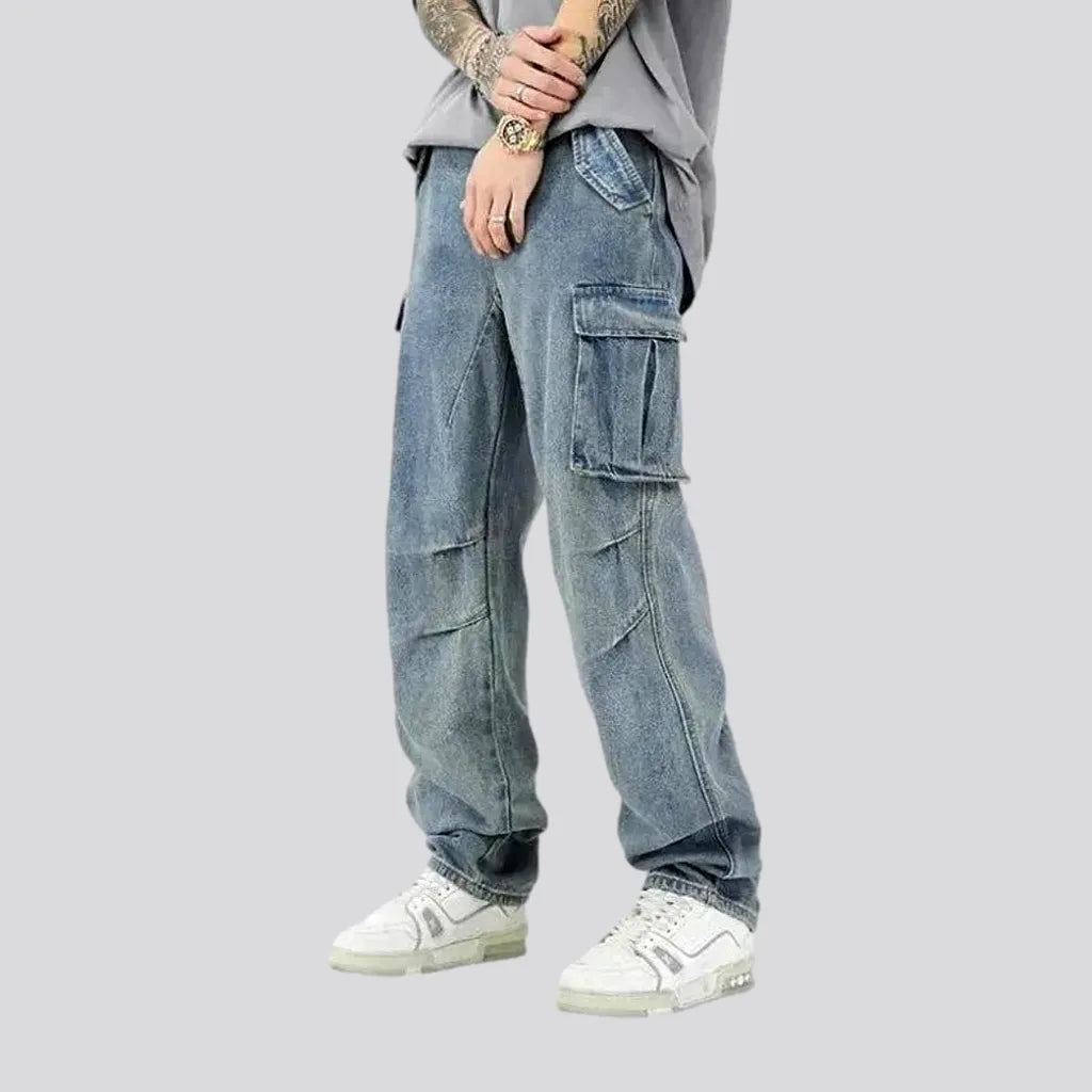 Baggy Fit Multi Pocket Men's Jeans | Jeans4you.shop