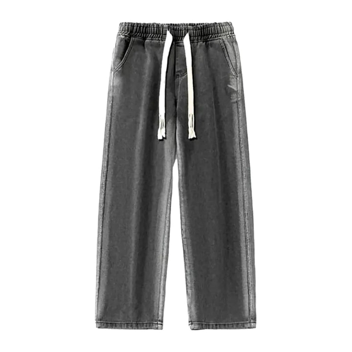 Baggy men's side-bands jeans