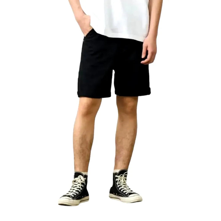 Baggy street men's jean shorts