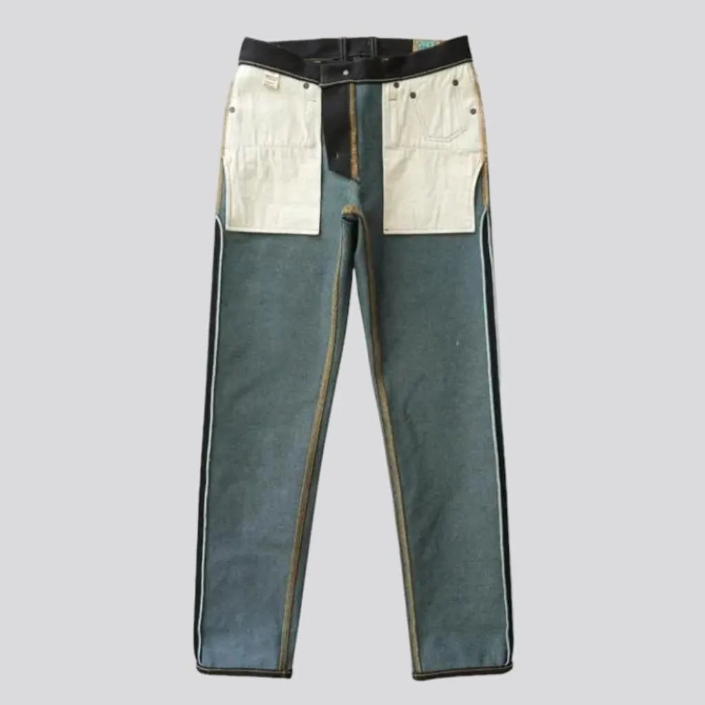 Rainbow-cast men's selvedge jeans