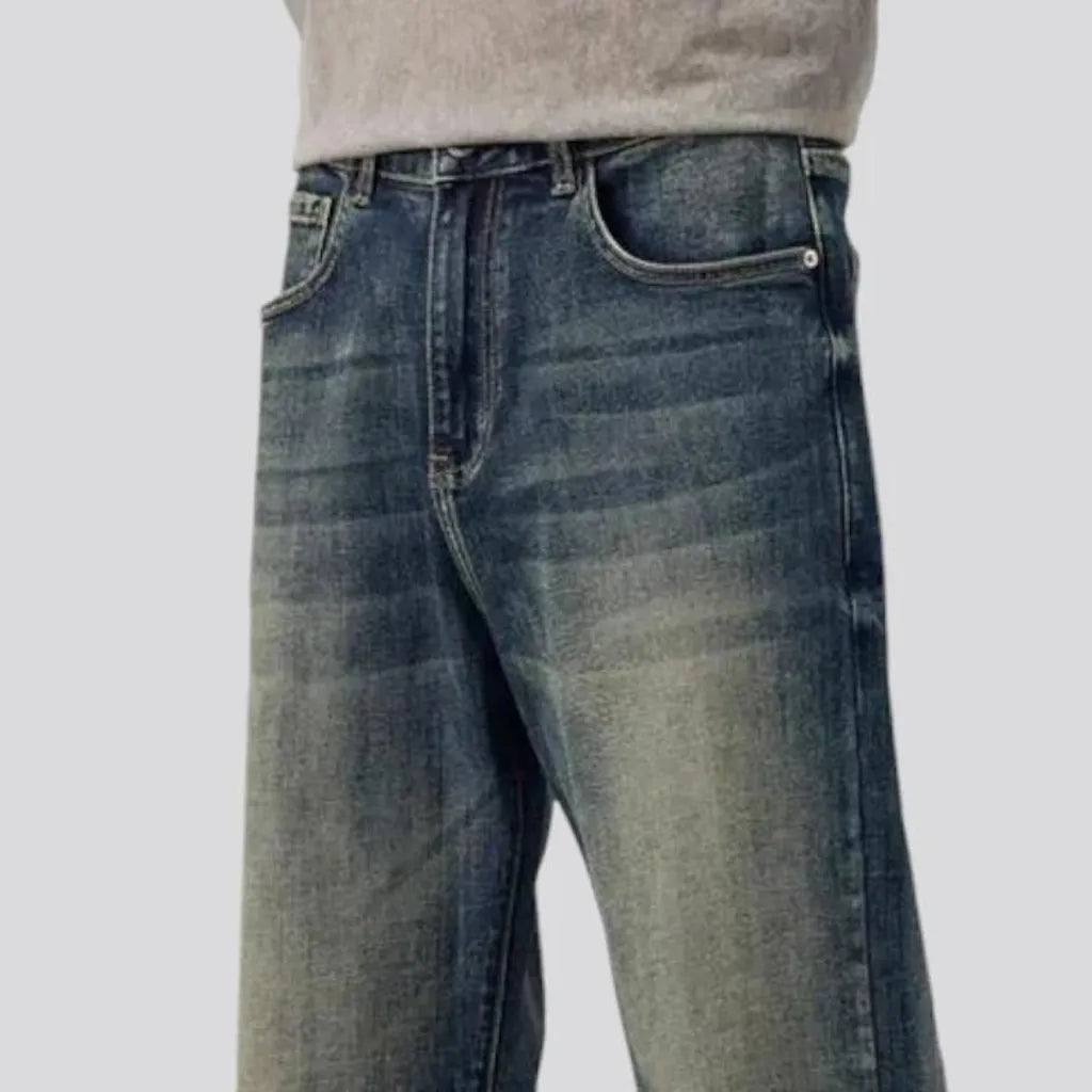 Retro baggy style men's jeans