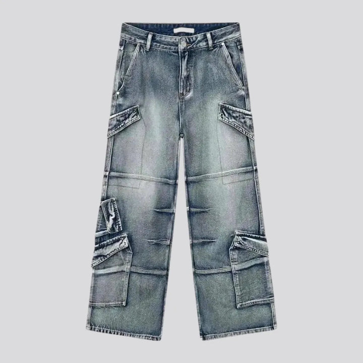 Boho Cargo Pocket Men's Jeans | Jeans4you.shop