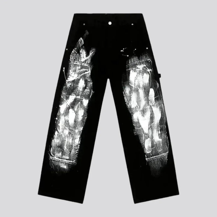 Boho Style Painted Men's Jeans | Jeans4you.shop