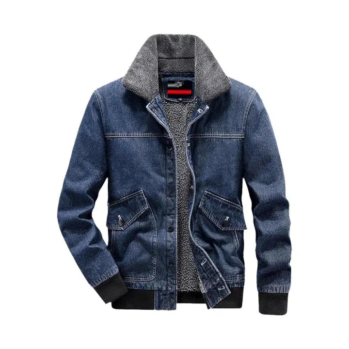 Bomber men's denim jacket