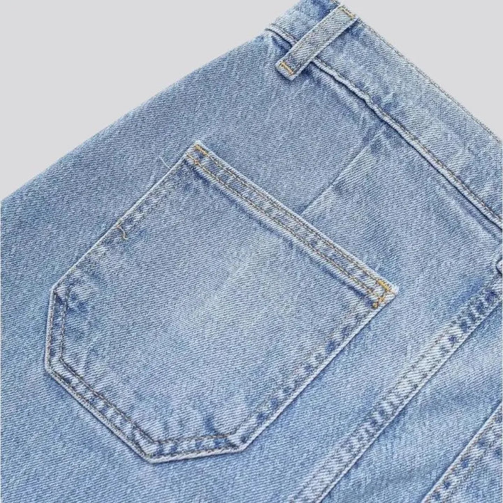 Lightweight 90s casual denim skirt