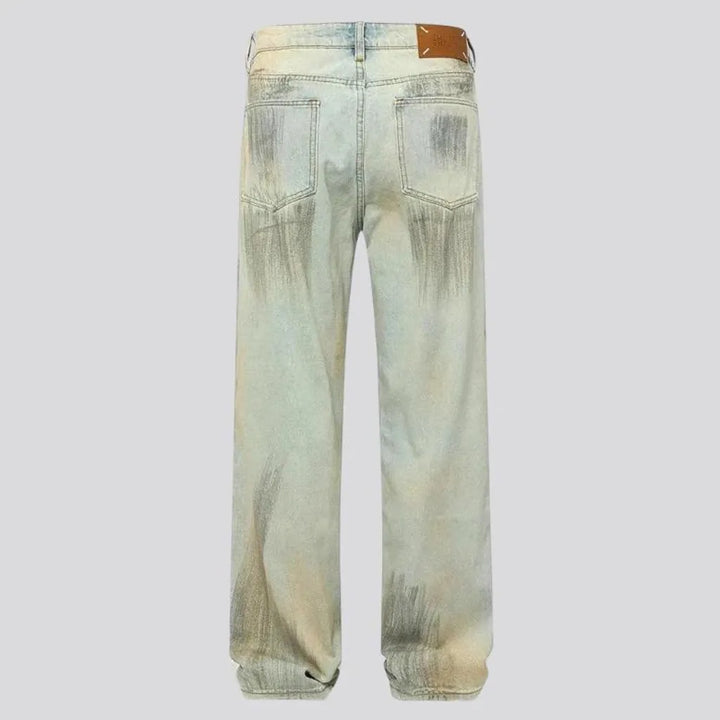 Ragged fit men's jeans