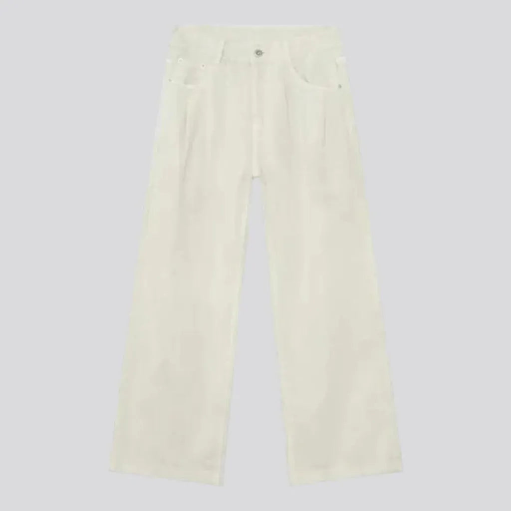 Stylish medium rise men's jean pants