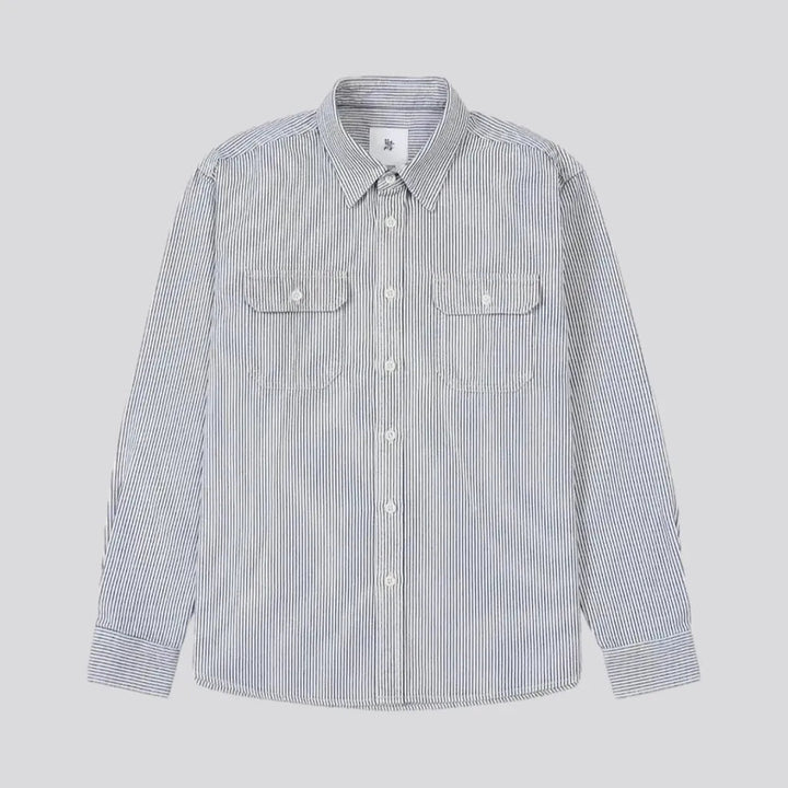 Casual Chambray Style Men's Denim Shirt | Jeans4you.shop