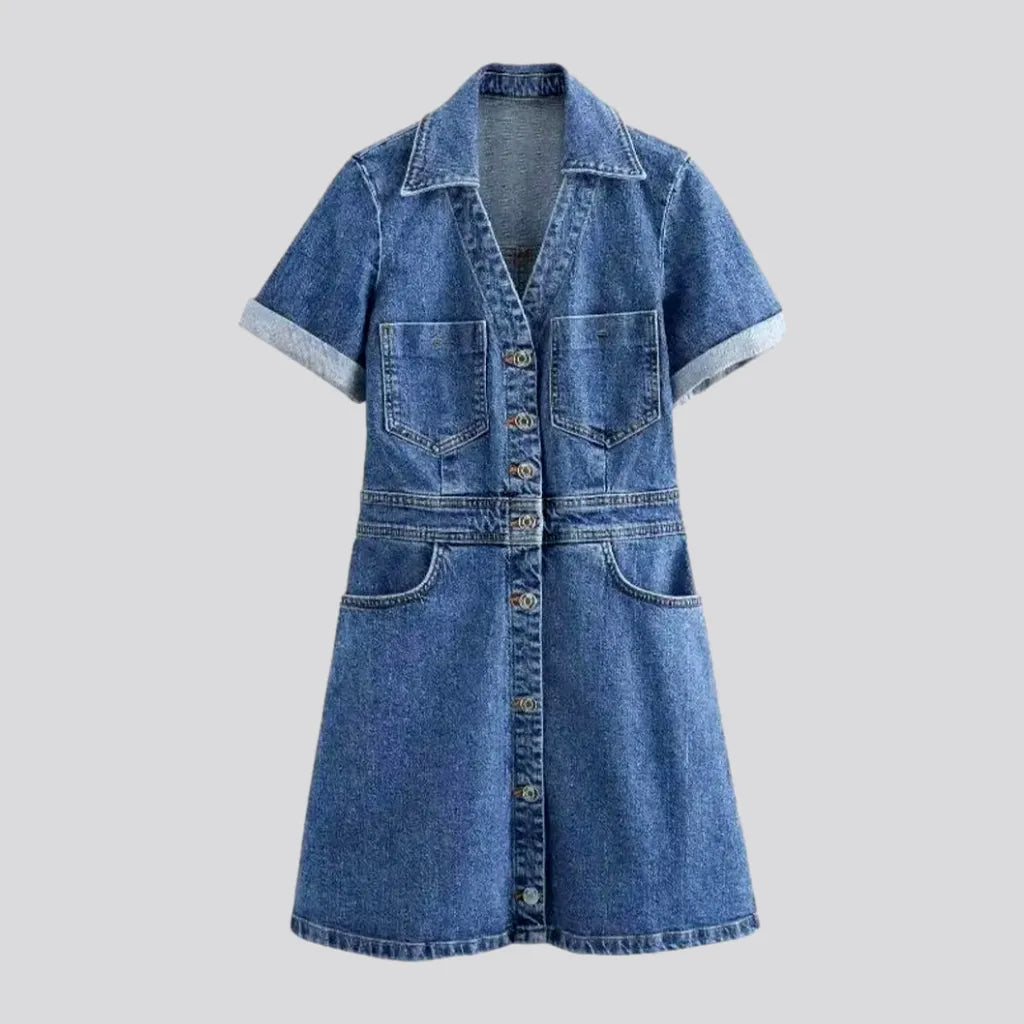 Casual Mini Denim Dress | Jeans4you.shop