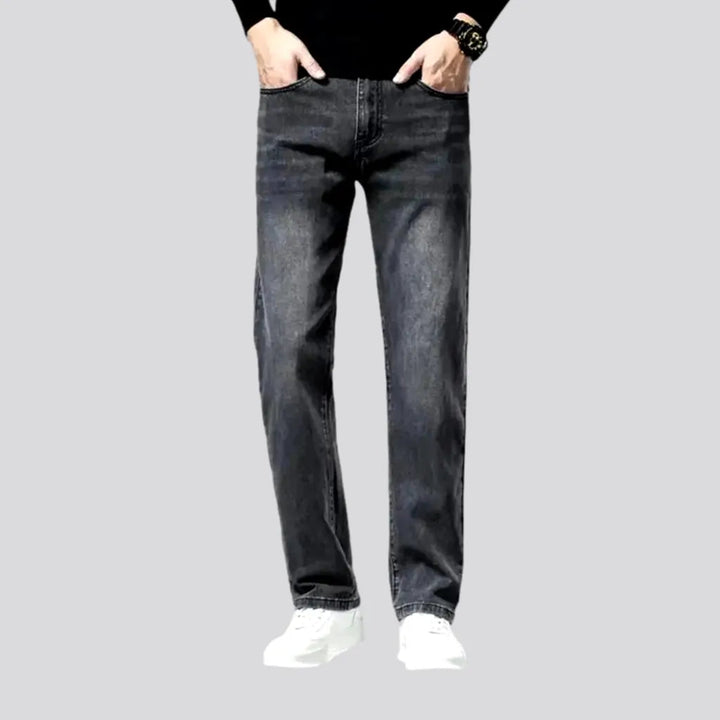 Casual Straight Cut High Waist Jeans for Men | Jeans4you.shop